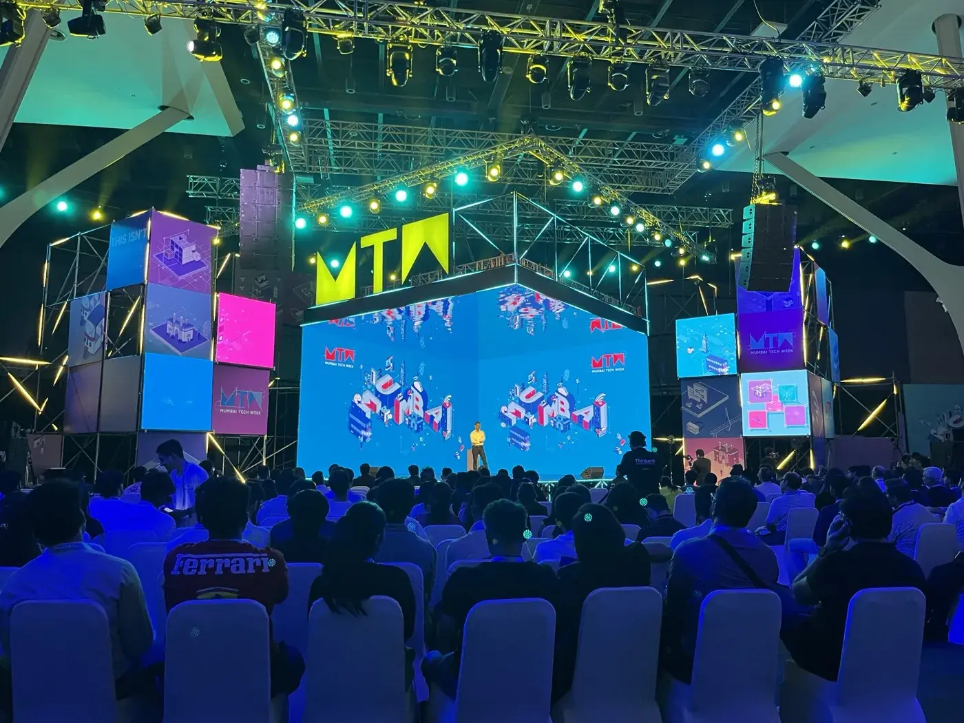 On stage at the tech summit